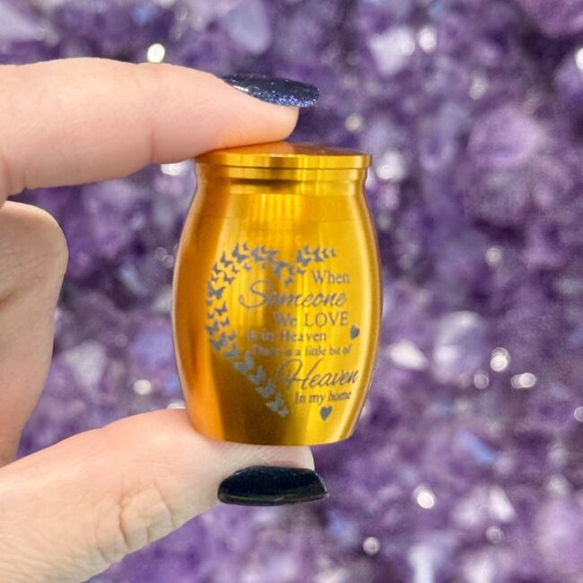 Urn Engraved "When Someone We Love" - Copper (Plated) Cremation