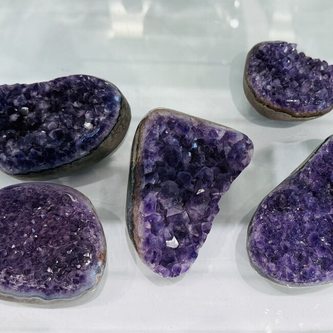Amethyst Druzy Polished Free Form - Medium (AAA Grade) Rough Raw Natural
