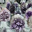 Amethyst Druzy - Pointed Flat Cut Base  2-3" - Rough Raw Natural