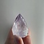 Clear Quartz & Amethyst Faceted Flame - Small 1.5"