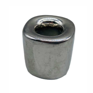 Mini Magic Ritual Candle Holder Metallic Silver 1" Ceramic - Chime Spell