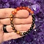 Bullying Shield Bracelets - 6mm - Black Obsidian, Tiger Eye & Carnelian