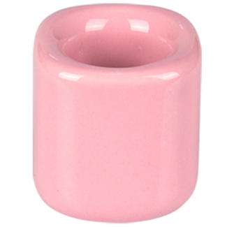 Mini Magic Ritual Candle Holder Pink 1" Ceramic - Chime Spell
