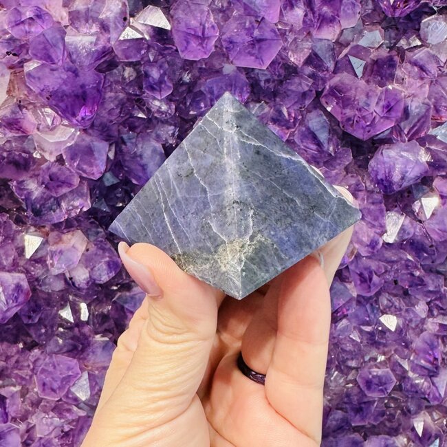 Purple Violet Opal Pyramid - Medium (Morado Opal, Opal Royale, Violet Flame Opal)