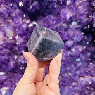 Purple Violet Opal Cube - Medium (1.5") (Morado Opal, Opal Royale, Violet Flame Opal)