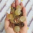 Gold (Golden Rutile Angel Venus Hair) Rutilated Quartz Sphere Orb (AAA Grade) 20-25mm - with Stand