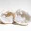 Clear Crystal Quartz Geodes - Medium (Pair Set)