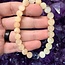 Golden Selenite (Satin Spar Gypsum) w/ 9mm Blue Richterite Bracelets - 8mm