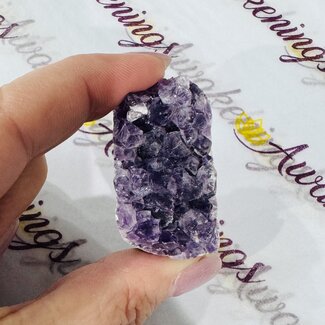 Amethyst (Dark AA Grade) Cluster Druzy Medium - Rough Raw Natural