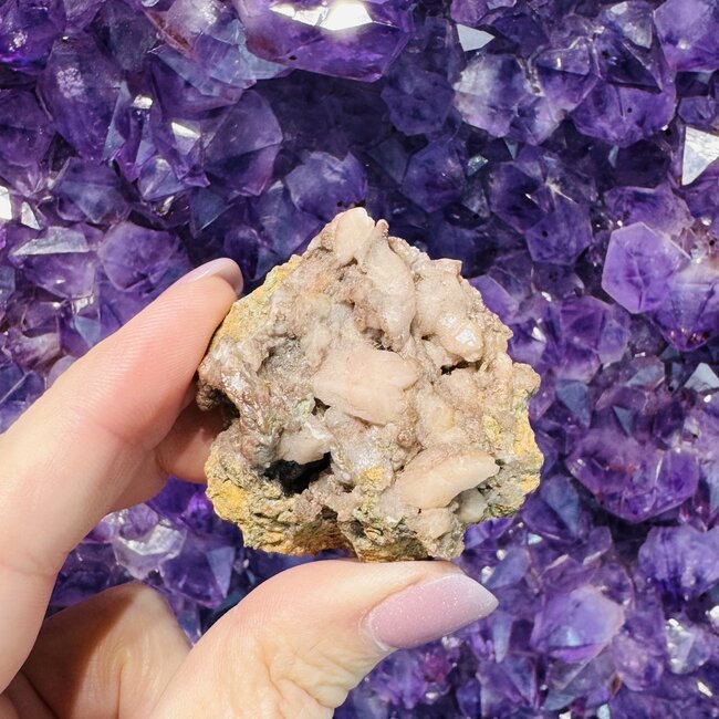 Pink Amethyst Quartz Cluster Small - Natural Rough Raw