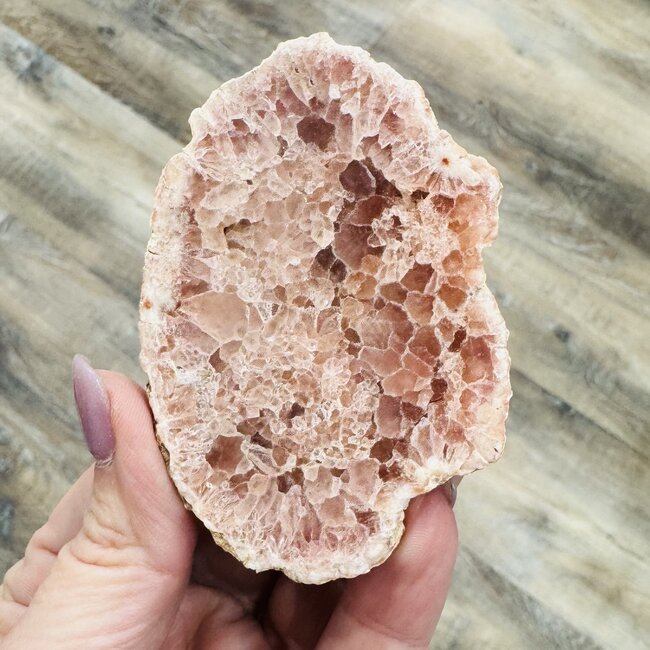 Pink Amethyst Slab Slice - Medium Flat