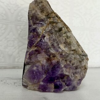 Amethyst Book End - Rough Raw Natural - XL (8'')