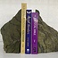 Serpentine Bookends Book Ends - XL Pair/Set - (8") - Rough Raw Natural