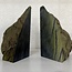 Serpentine Bookends Book Ends - XL Pair/Set - (8") - Rough Raw Natural