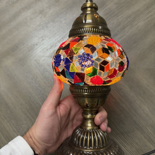 Turkish Mosaic Table Lamp #1 - Small Globe