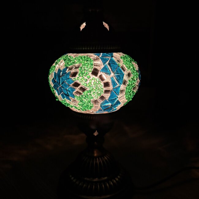 Turkish Mosaic Table Lamp #2 - Small Globe