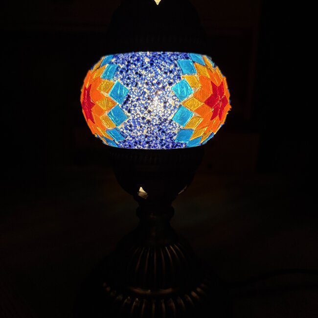 Turkish Mosaic Table Lamp #5 - Small Globe