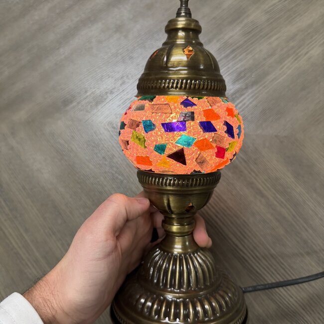 Turkish Mosaic Table Lamp #31 - Extra Small Globe