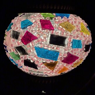 Turkish Crescent Moon Table Lamp #26 - Small Globe