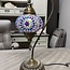 Turkish Mosaic Table Lamp #30 - Swan Neck - Medium Globe