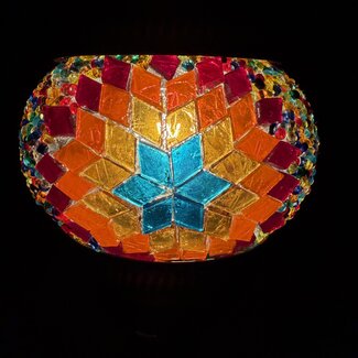 Turkish Mosaic Table Lamp #21 - Small Globe