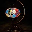 Turkish Mosaic Table Lamp #37 - Swan Neck - Medium Globe