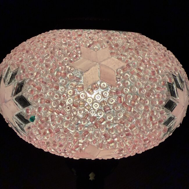 Turkish Mosaic Table Lamp #24 - Medium Globe