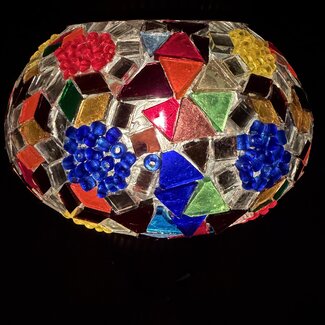 Turkish Mosaic Table Lamp #20 - Small Globe