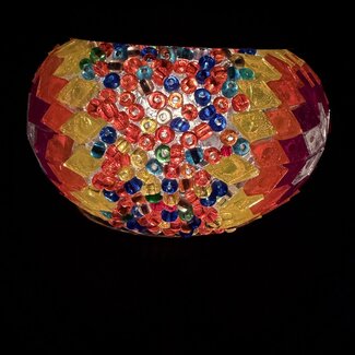 Turkish Mosaic Table Lamp #10 - Extra Small Globe