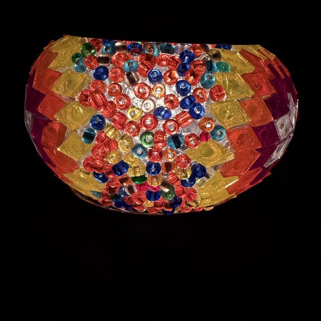 Turkish Mosaic Table Lamp #10 - Extra Small Globe
