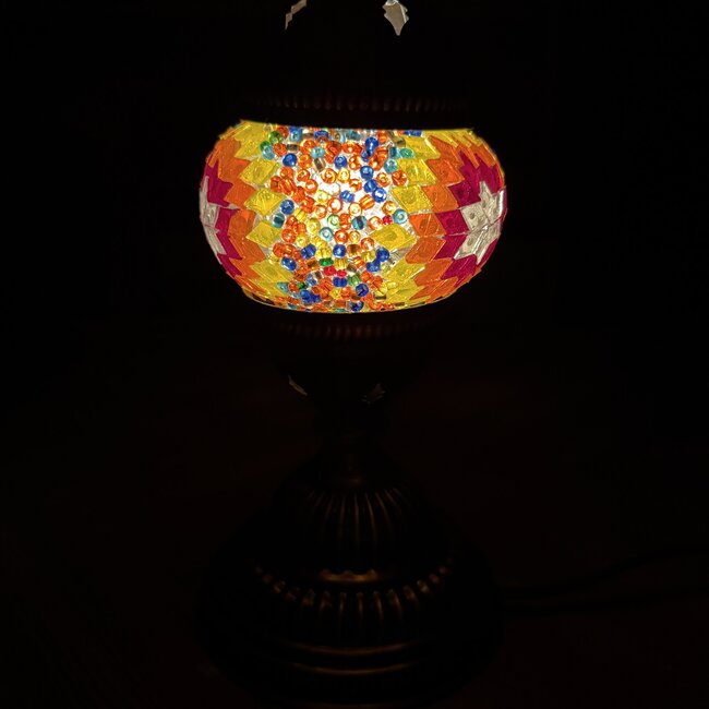 Turkish Mosaic Table Lamp #10 - Extra Small Globe