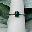 Malachite Rings -Size 6 Oval Prong Claw Set - Sterling Silver