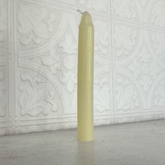 Mini Magic Magick Ritual Spell Chime Candles - Light Butter Yellow  4-5" - Pure Clarity Creativity Confidence Intellect