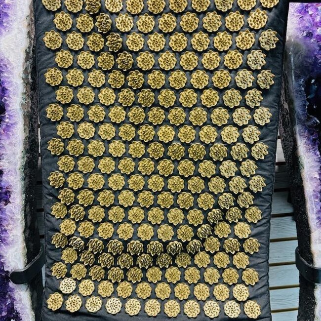 Acupressure Mat - Therapy Massage Point Shiatsu Black