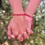 Seven 7 Knots Red String Bracelet - Adjustable Parachute Kabbalah Good Luck