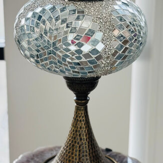 Turkish Mosaic Table Lamp #39 - Large Globe