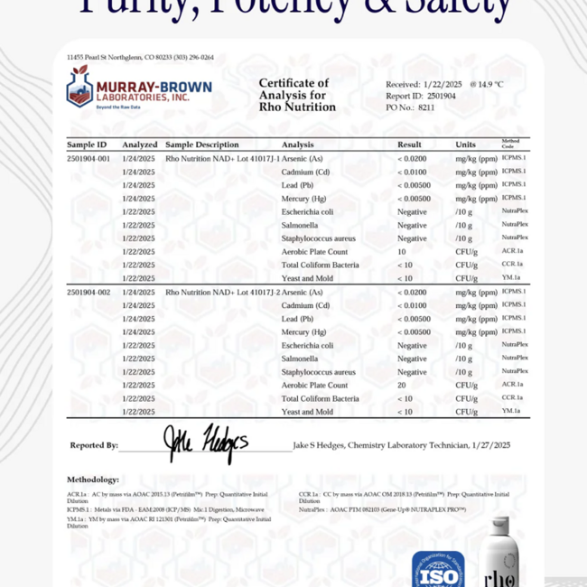 Liposomal NAD+ - Rho Nutrition