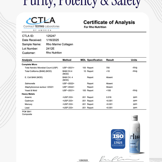 Liposomal Collagen Peptides - Rho Nutrition