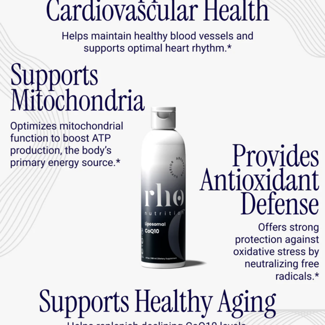 Liposomal CoQ10 - Rho Nutrition