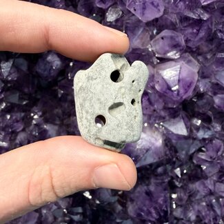 Irish Celtic Hag Stone - Rough Raw Natural