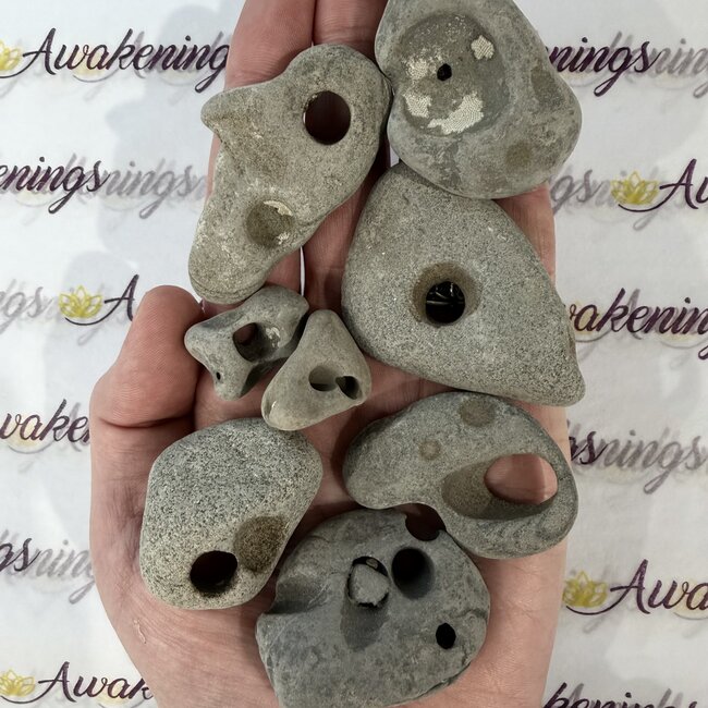 Irish Celtic Hag Stone - Rough Raw Natural