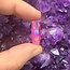 Hot Pink Aura Clear Crystal Quartz - Points Rough Raw Natural