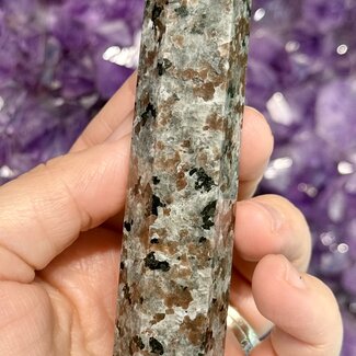 Yooperlite Michigan (Glowdalite Emberlite Flame Stone) Tower Point - Medium 3-4"
