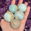 Blue Aragonite Spheres Orb Globes - 30-35mm