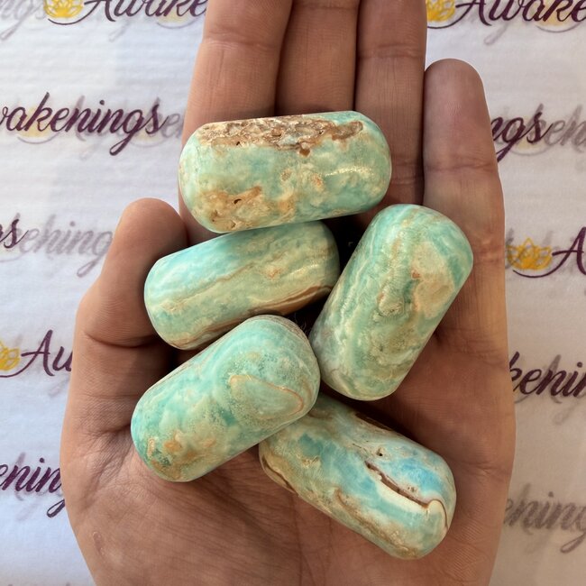 Blue Aragonite Shiva Lingam Stone