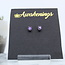 Amethyst Earrings - 4mm Stud Faceted Claw Prong Set - Sterling Silver