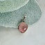 Rose Quartz Pendants - Rough Bezel Set #2 - Sterling Silver Raw Natural