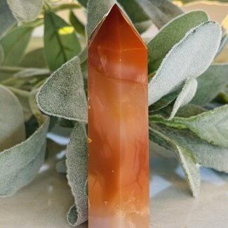 Dark Carnelian Tower Point Generator - Medium 2-4"
