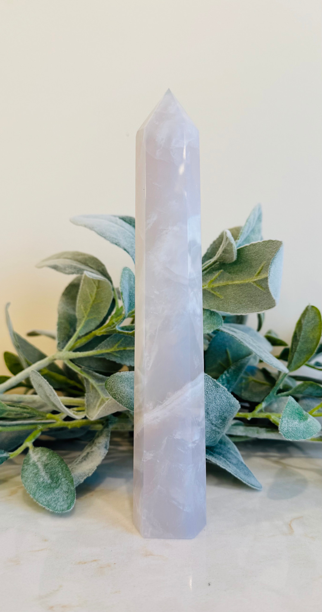 Blue Rose Quartz Tower Point Generator - Extra Large XL Specimen 8 ...