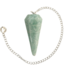 Amazonite Pendulums - Dowsing Hexagonal Faceted Cone Point Divination - Silver Chain Crystal Gemstone